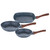 Berlinger Haus 3pcs Frypan and Grill pan set New GRANIT-MARBLE COATING