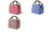 NEW Striped waterproof canvas thermal lunch bag 3281