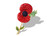 Remembrance Day Sparkle Poppy Brooch