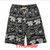 Summer burst cotton and linen printed big pants beach pants men's cross-border linen loose large size quick-drying shorts-LA