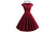 Summer V-neck printed casual swing solid color dress-LA