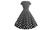 Short sleeve polka dot V-neck wrap chest retro print dress-LA