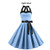 Polka dot tube dress retro big swing skirt-LA