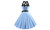 Polka dot tube dress retro big swing skirt-LA