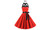 Polka dot tube dress retro big swing skirt-LA