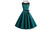 New retro sleeveless lace stitching solid color dress