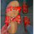 Bowknot satin fish and insect slippers