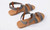 New-Elastic Fabric Front Cross Strap Sandal6110