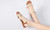 New-Elastic Fabric Front Cross Strap Sandal6110