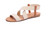 New-Elastic Fabric Front Cross Strap Sandal6110
