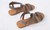 New-Elastic Fabric Front Cross Strap Sandal6110