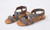 New-Elastic Fabric Front Cross Strap Sandal6110
