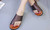 plus size toe sandals casual half drag comfortable breathable flat sandals 