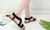 New Fashion Casual All-match Women's Sandals Low Heel Round Toe Low Top Women's Shoes6108