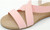 New Fashion Casual All-match Women's Sandals Low Heel Round Toe Low Top Women's Shoes6108