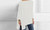 Long sleeve irregular solid color pullover T-shirt-LA