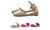 New Baotou fabric hollow buckle straw large size shoes