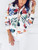 Flower Print bomber Jacket 3506