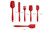 6 piece silicone kitchenware cream spatula baking tool set