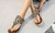 Large size leopard print European and American new non-slip flat flip-flop sandals