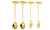 Creative stainless steel 304 Gold fruit dessert fork spoon-laf