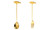 Creative stainless steel 304 Gold fruit dessert fork spoon-laf