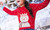 Christmas children snowman polka dot cotton sweater-la