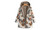 Women warm thick plush coat jacket floral print hooded retro jacket