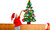 Felt Christmas Tree,  Ornaments Wall Decor for Kids Xmas Gifts Home Door Wall Decoration Christmas Decor