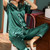 NEW 2601 Long Sleeve Satin Pajamas Set 6787