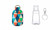Neoprene Hand Sanitizer holder bag with refill bottle 30ML