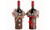 6Pieces Christmas Wine Bottle Cover Wine Bottle Dress Wine Bottle Sweater Cover Bags with Newest Collar & Button Coat Design for Xmas Party Decoration-3292la