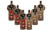 6Pieces Christmas Wine Bottle Cover Wine Bottle Dress Wine Bottle Sweater Cover Bags with Newest Collar & Button Coat Design for Xmas Party Decoration-3292la