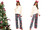 Christmas patterned lounge pants 1175