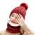 NEW 2601  2PCS Winter Knitted Hat & Scarf Set for Women 3002
