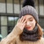 NEW 2601  2PCS Winter Knitted Hat & Scarf Set for Women 3002