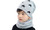 Children Star Soft fleece hat with neck warmer 