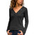 V neck Knitted sweater with buttons