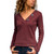 V neck Knitted sweater with buttons