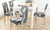 2pcs  Dining Chair Seat Covers Stretch Removable Decor 3018
