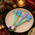 Christmas Dessert Spoon Set of 4 – Festive Stainless Steel Tea Spoons 9469