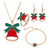 Set of 4 Christmas jewellery set 3094