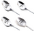 Pack of 4 Christmas Greetings Engraved Spoons 9674