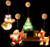old PVC Christmas LED Window suction Decoration Light 8790