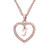 Initial Letter Cubic Zirconia Chain Necklace