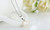Artificial pearl pendant necklace. Ladies girl wedding party-LA