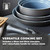 Tower Freedom T800202 3 Piece Cookware Set, Ceramic Coating, Graphite