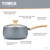 Tower Scandi T800071G 3 Piece Non Stick Saucepan Set, Grey