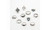 Alloy Diamond Joint Ring Combination Drop 11 Piece Set-LA