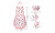 Children's baking set suitable for girls and boys gift set 11-piece apron oven gloves baking tools 3408